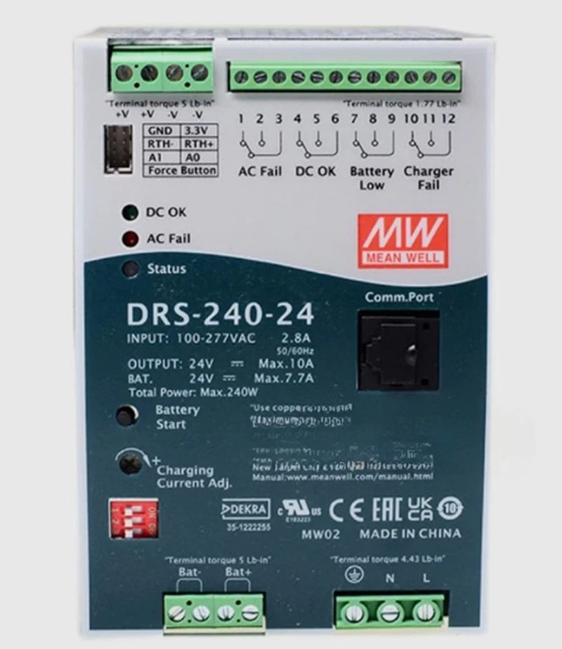 Bộ nguồn DIN Rail Mean Well DRS-240-24 (24VDC 10A)